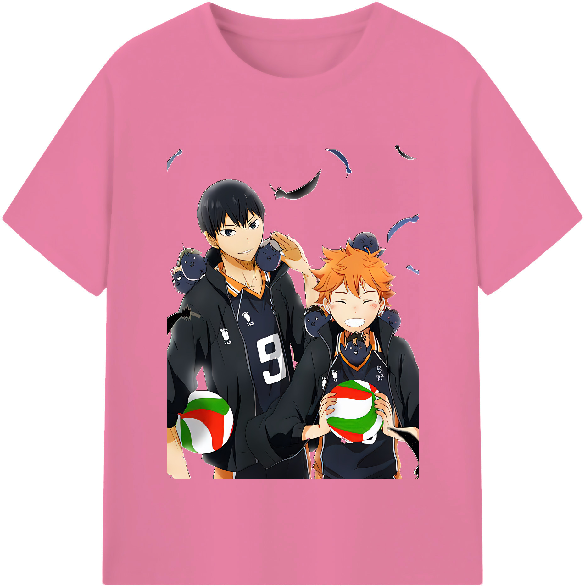 （画像用） ハイキュー!! Haikyu!! 綿100％半袖Tシャツ（フロントプリント）
